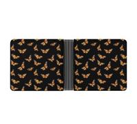 Monarch Butterfly Mens Wallet Printed Card Holder Bifold Wallets Purse Coin Pocket