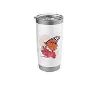 Monarch Butterfly Milkweed Design for Butterfly Lover Stainless Steel Insulated Tumbler