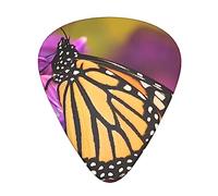 Monarch Butterfly Printed Guitar Picks Personalized Guitar Plectrums 12 Pcs For Acoustic Guitar Electric Guitar And Bass Bulk Guitar Pick One Size
