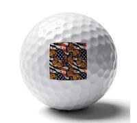 Monarch Butterfly U.S. Flag Custom Golf Ball Soft Practice Golf Balls Performance Distance And Speed for Indoor Outdoor