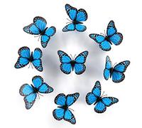 Monarch Butterfly Wall Decals Home 3D Butterfly Stickers Tree Wall Decals Cake & Cupcake Toppers Decor Removable Refrigerator Magnets Stickers for Kids Room