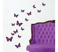 Monarch Butterfly Wall Stickers, Purple