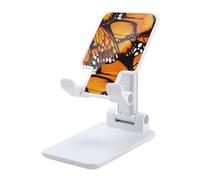 Monarch Butterfly Wings Portable Cell Phone Stand for Desk Foldable Phone Holder Adjustable Angle Height