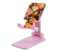 Monarch Butterfly Wings Portable Cell Phone Stand for Desk Foldable Phone Holder Adjustable Angle Height