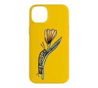 Monarch Caterpillar Watercolor Floral Gardening Illustration Case for iPhone 14 Plus
