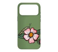 Monarch Caterpillar Watercolor Floral Gardening Illustration Case for iPhone 17 Pro Max