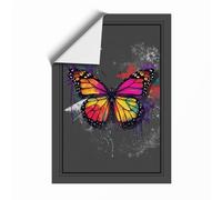 Monarch in Motion Modern Unframed Wall Art Print A3 (42×29.7cm), Wall Decor for Living Room, Bedroom, Office & Home, Art Gift
