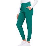 Monarch Uniforms Women’s Soft Stretch Jogger Scrub Pants - Ultra Comfortable, Flexible Medical Uniform Pants, True Hunter Green, XXL