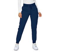 Monarch Uniforms Womens Jogger Scrubs Ribbed Jogger Scrub Pants for Women, Navy, S