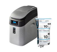 Monarch Water Ultimate Midi HE WRAS-Approved Water Softener Includes 10kg Tablet Salt and 22mm Pressurised Unvented Hoses, Suitable for 1-6 People