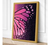 Monarch Wing Detail Canvas Wall Art Print 30x20 Inch