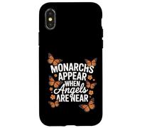 Monarchs Appear When Angels Are Near Cute Butterfly Case for iPhone X/XS