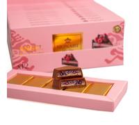 Monart Chocolatier Angel Cheesecake Chocolate with Raspberry Cheesecake - Individually Wrapped Pieces - 28g x 5 Bars (140g Total) (Pack of 12)