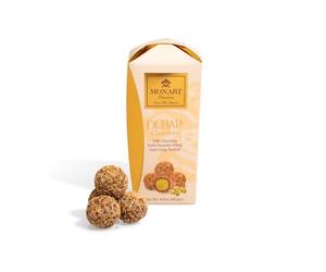 Monart Chocolatier Dubai Milk Chocolate with Pistachio Filling & Crispy Kadaifi - Premium Luxury Middle Eastern Chocolate Bar - Gourmet Gift Sweet - 140g (Pack of 4)