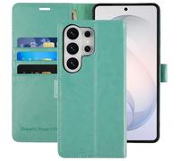 MONASAY Wallet Case for Samsung Galaxy S26 Ultra 6.9 inch - Slim flip cover with secure card slots, kickstand, RFID blocking. Shockproof PU leather folio with strong magnetic closure,Mint