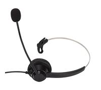 Monaural USB Headset with Noise Reduction Comfortable Design for Customer Service Online Courses and Conference Calls Black