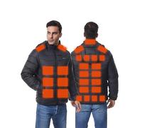 Monave Heated Jacket Men Women 27 Heating Pads 3 Temperature Levels Intelligent button control for Outdoor Workers, Christmas Gifts, Birthday Gifts, Outdoor Sports and Fishing,Excluding Power Bank
