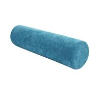 Monbaer Round Bolster Sofa & Bed Pillow, Back Support Cushions, Comfortable Chenille Cylindrical Neck Pillow for Head, Back, Lumbar, Legs and Yoga (90x15cm,Blue)