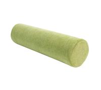 Monbaer Round Bolster Sofa & Bed Pillow, Back Support Cushions, Comfortable Chenille Cylindrical Neck Pillow for Head, Back, Lumbar, Legs and Yoga (60x12cm,Green)