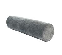 Monbaer Round Bolster Sofa & Bed Pillow, Back Support Cushions, Comfortable Chenille Cylindrical Neck Pillow for Head, Back, Lumbar, Legs and Yoga (60x20cm,Dark Gray)