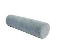 Monbaer Round Bolster Sofa & Bed Pillow, Back Support Cushions, Comfortable Chenille Cylindrical Neck Pillow for Head, Back, Lumbar, Legs and Yoga (40x12cm,Gray)