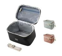 MONBENTO - Arctic black Onyx Insulated Lunch Bag Adults - Small Cooler to Carry Bento Box, Water Bottle and Meal Accessories - 5 L Lunch Tote with Removable Shoulder Strap - Perfect for Office/Picnic