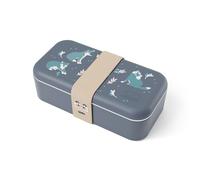 monbento - Kids Bento Lunch Box Made in France Foodie Blue Wolf - Airtight, Microwave & Dishwasher Safe Bento Box - Ideal for Travels, Picnics, Activities - BPA-Free Lunch Box - Wolf Pattern