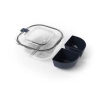 monbento - Lunch Box MB Gourmet Crystal with 2 Compartments Made in France - Leakproof Lunch Box for Work/School Lunch Packing and Meal Prep - BPA Free - Food Grade Safe Food Containers