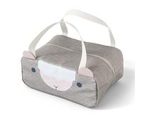 monbento - MB Wonder Sheep Insulated Children's Lunch Bag - Meal/Snack Carry Bag - Compartment Tray Bag - Makes it Easy to Transport Your Child's Meal Flat - Ideal for School/Park - Pink
