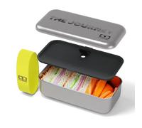 monbento - Stainless Steel Bento Box MB Sense The Journey - Metal Lunch box for Work/Meal Prep/Outdoor/Hiking - Leakproof - Ovenproof - Microwavable- Dishwasher & Freezer Safe - Food Grade - Yellow
