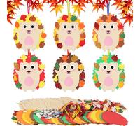 MONCAP 24pcs Autumn Craft Set for Kids - Hedgehog Themed DIY Foam Crafts