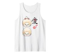 Monchhichi Japanese Art Style The Part is A Mind Cute Twins Tank Top