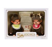 Monchhichi Set 50 jaar Jongen en Meisje met certificaat