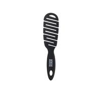 MONCHO MORENO - Mini Magic Brush, Anti-Breakage Brush, Growth Stimulator, Scalp Massager, with Natural Boar and Synthetic Picks, Suitable for All Hair Types, Black