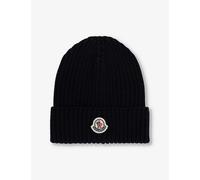 Moncler Boys Vy Kids Brand-patch Ribbed Knitted Beanie Hat 4-10 Years M