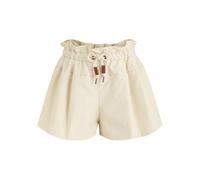 Moncler Canvas Trim Shell Shorts - Ivory - 38 (UK6 / XS)