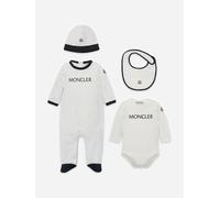 Moncler Enfant Baby 4 Piece Babygrow Set in White - White - 1 - 3 Mths