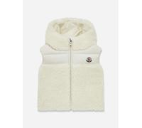 Moncler Enfant Baby Girls Down Botha Gilet in Ivory - Ivory - 9 - 12 Mths