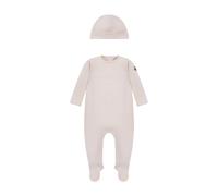 Moncler Enfant Baby Grow + HAT SET Size: 9/12M- colour: Pink - unisex - Moncler - Kids Sets - Pink - 9 M | 74 CM - Kids 9 M | 74 CM