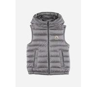 Moncler Enfant Boys Down Padded Uzay Gilet in Grey - Grey - 4 Yrs