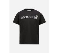 Moncler Enfant Boys Logo T-Shirt in Black - Black - 8 Yrs
