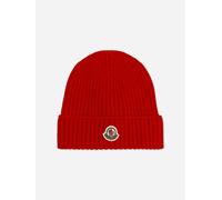 Moncler Enfant Boys Wool Knit Beanie Hat in Red - Red - 8 - 10 Yrs L (54-56 CM)