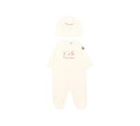 Moncler Enfant embroidered cotton set with gift box - Neutrals 1-3 mths-3-6 mths-6-9 mths-9-12 mths-12-18 mths