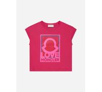 Moncler Enfant Girls Logo Graphic T-Shirt in Pink - Red - 4 Yrs