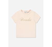 Moncler Enfant Girls Logo T-Shirt in Pink - Pink - 12 Yrs