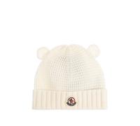 Moncler Enfant logo-patch beanie hat - Neutrals 3XS