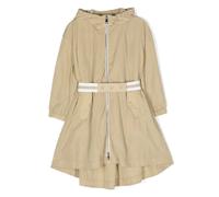 Moncler Enfant logo-print belted-waist rain jacket - Neutrals 8-10-12-14