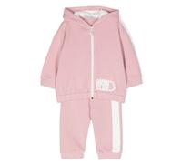 Moncler Enfant logo-print knitted tracksuit set - Pink 9-12 mths-12-18 mths-18-24 mths-2 yrs