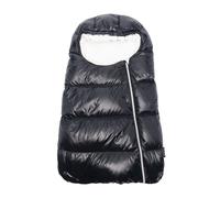 Moncler Enfant logo-print padded baby nest - Blue 3-6 mths-6-9 mths