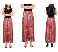 Moncler Floral Print Tailored Silk Pants Trousers Seide Casual Hose Bottoms XS